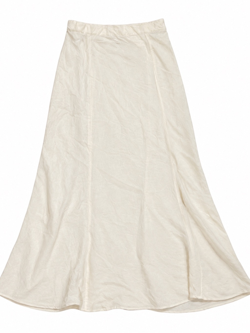 H&M Cream Linen-Blend Maxi Skirt